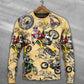 Motocross Biker Vintage Sweater For Automotive Fans Travel Events And Relaxed Casual Wear