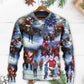 Christmas Santa Cowboy Children Sweater For Festive Events Weekend Outings And Comfortable Winter Style