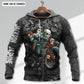 Motorcycle Couple Skull Wild Love Personalized Hoodie For Automotive Fans Seasonal Travel And Casual Streetwear