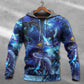 Blue Dragon Skull Lightning Hoodie For Gothic Art Lovers Daily Wear And Weekend Adventures