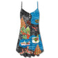 Christmas Lobster Love Holiday – Women's Summer Sleeveless V-Neck Camisole Dress