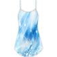 Music Notes Dark Blue Mood V-Neck Sleeveless Cami Dress For Alternative Style Parties And Relaxed Everyday Wear