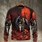 Halloween Skull Dark Night Sweater For Alternative Fashion Events And Thoughtful Seasonal Gifts