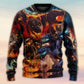Cute Dog Cartoon Winter Sweater For Outdoor Activities Weekend Trips And Relaxed Everyday Outfits