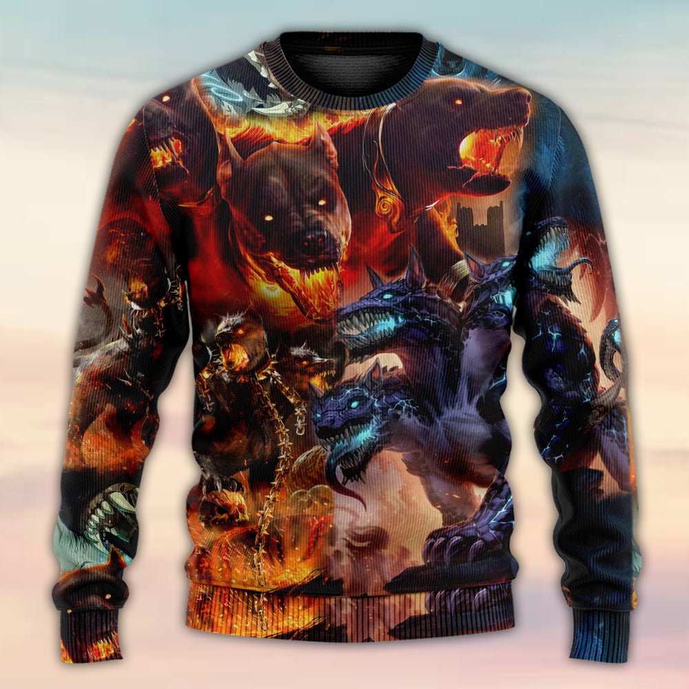 Cute Dog Cartoon Winter Sweater For Outdoor Activities Weekend Trips And Relaxed Everyday Outfits