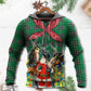 Green Christmas Cowboy Santa Hoodie For Holiday Gatherings Winter Travel And Seasonal Gifting