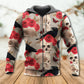 Gothic Skull Rose Raven Hoodie For Gothic Inspired Travel Casual Style And Gift Giving