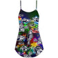 Fishing Lover Christmas Joy V-Neck Sleeveless Cami Dress For Festivals Travel And Relaxed Casual Summer Wear