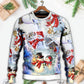 Snowman Christmas Merry Xmas Sweater For Holiday Travel Winter Outings And Cheerful Gift Giving
