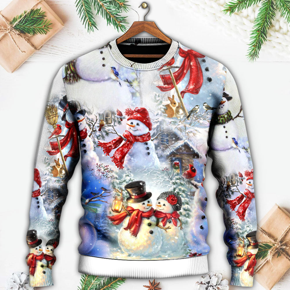 Snowman Christmas Merry Xmas Sweater For Holiday Travel Winter Outings And Cheerful Gift Giving