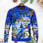 Christmas Snowman Chilling With Friends Sweater For Winter Parties Seasonal Adventures And Relaxed Everyday Styling