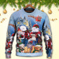 Christmas Family Snowman Happy Xmas Sweater For Festive Events Weekend Outings And Comfortable Winter Style