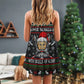 Nordic Skull Glory Holiday V-Neck Sleeveless Cami Dress For Festivals Travel And Relaxed Casual Summer Wear