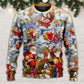 Cheerful Christmas Celebration Sweater For Winter Celebrations Family Events And Relaxed Seasonal Styling