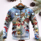 Happy Christmas Snowman Lover Couple Hoodie For Festive Celebrations Seasonal Trips And Relaxed Winter Wear