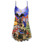 Veteran Christmas Merry Holiday – Women's Summer Sleeveless V-Neck Camisole Dress