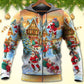 Christmas Santa Town Coming Hoodie For Christmas Gatherings Outdoor Trips And Relaxed Seasonal Style
