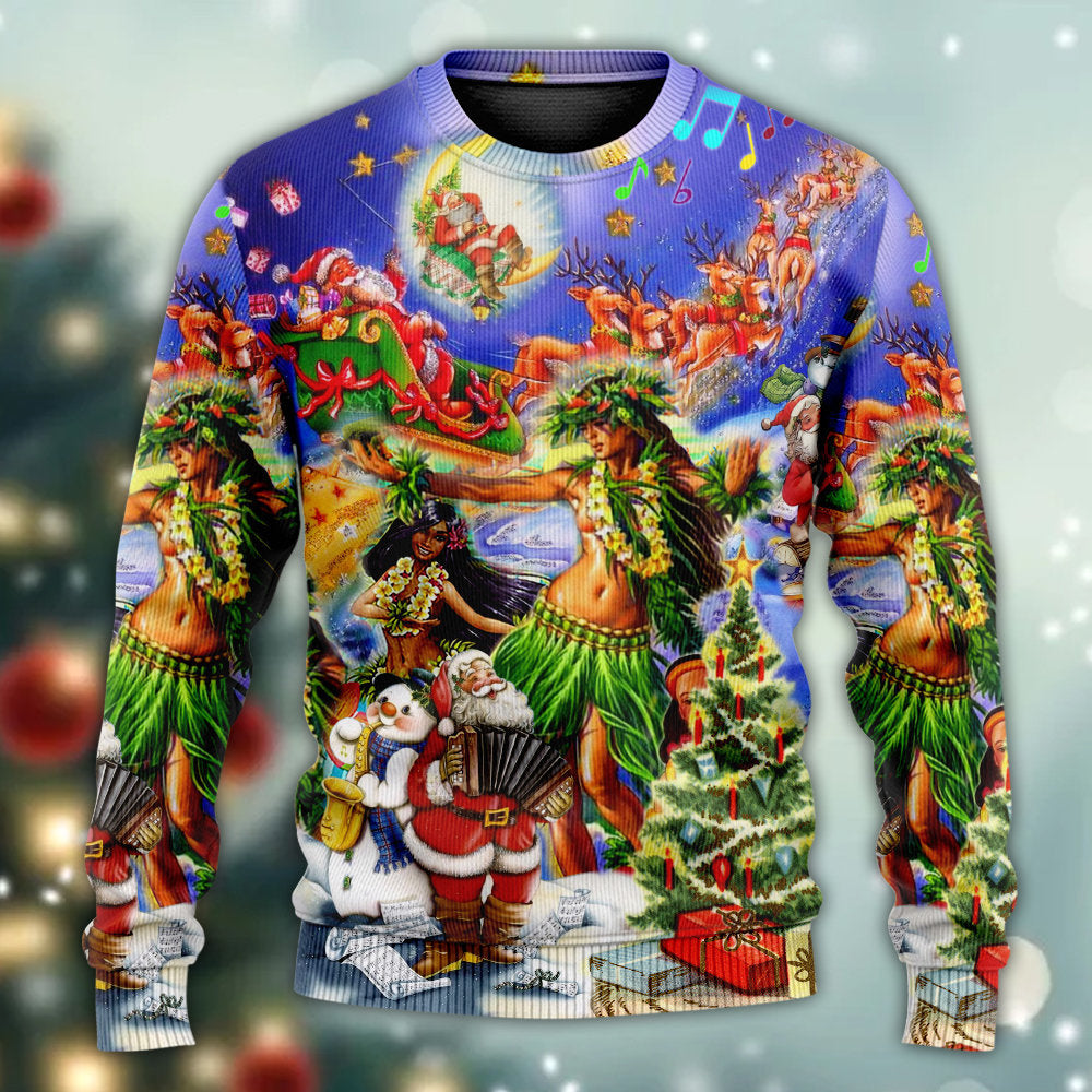 Hawaii Aloha Merry Christmas Sweater For Seasonal Parties Cozy Gatherings And Thoughtful Holiday Gifts