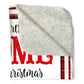 Cardinal Red Truck Christmas Flannel Blanket For Cozy Bedroom Sofa Decor