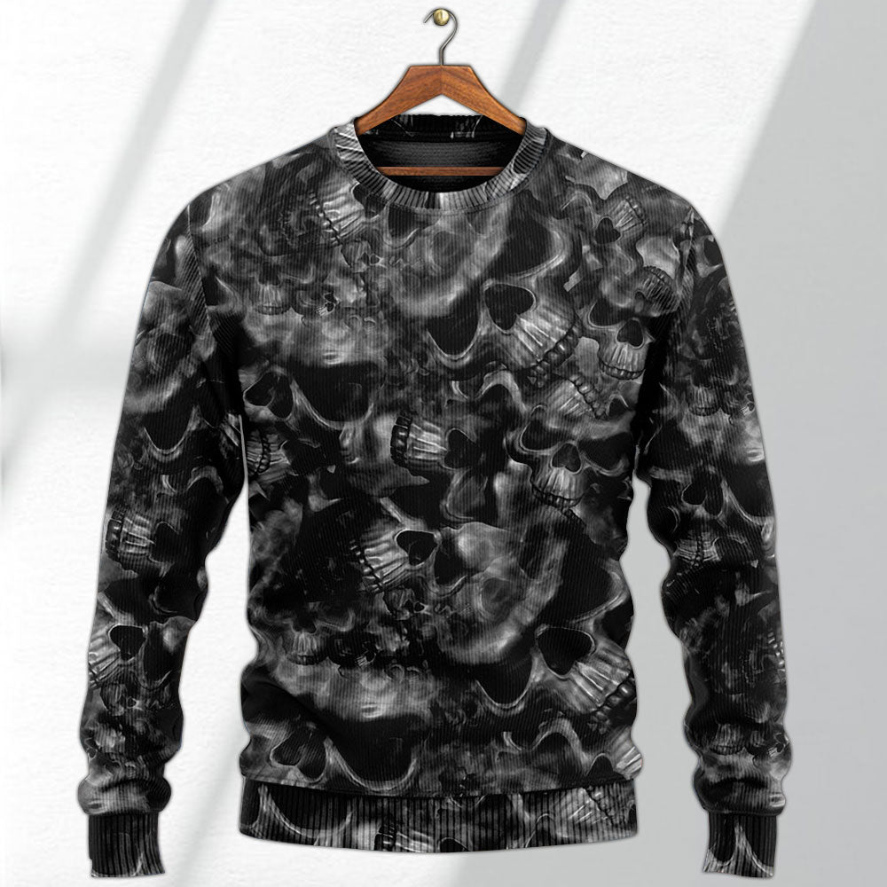 Skull Symbolic Sweater For Halloween Events Weekend Outings And Creative Gift Giving
