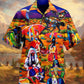 Traditional Heritage Portrait Red Hawaiian Shirt Fabric Pattern Detail For Coastal Travel