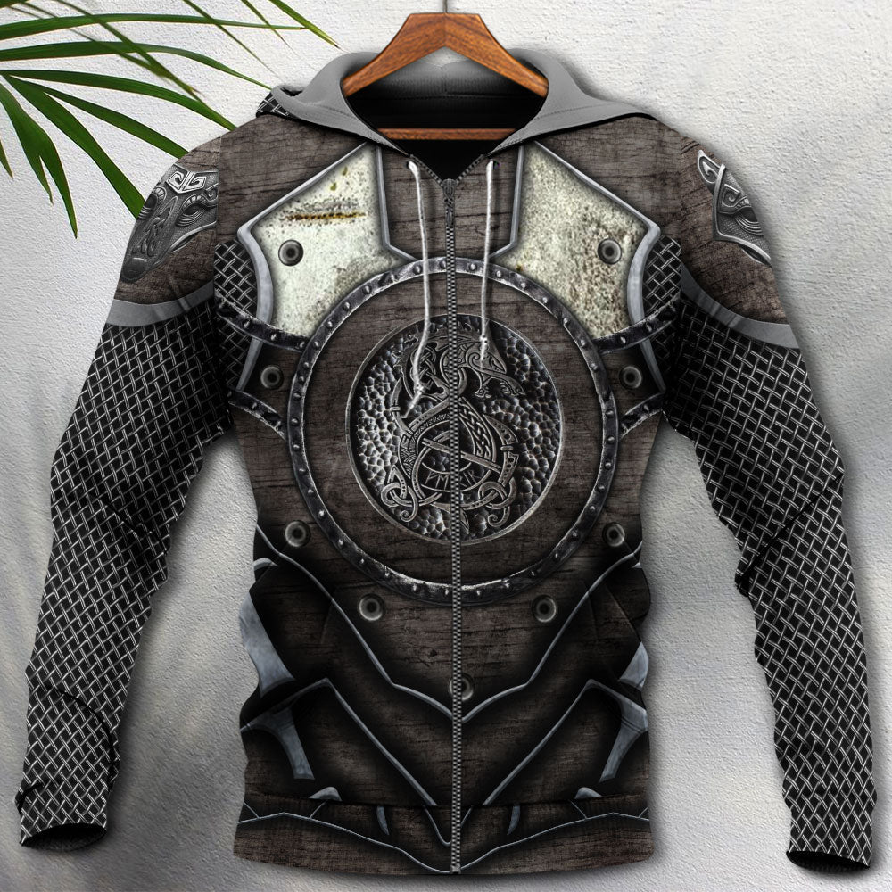 Blue Viking Blood Traditional Personalized Hoodie For Bold Streetwear Outdoor Trips And Mythology Enthusiasts