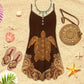 Vintage Turtle Is Beach Soul V-Neck Sleeveless Cami Dress For Coastal Travel And Relaxed Summer Wear