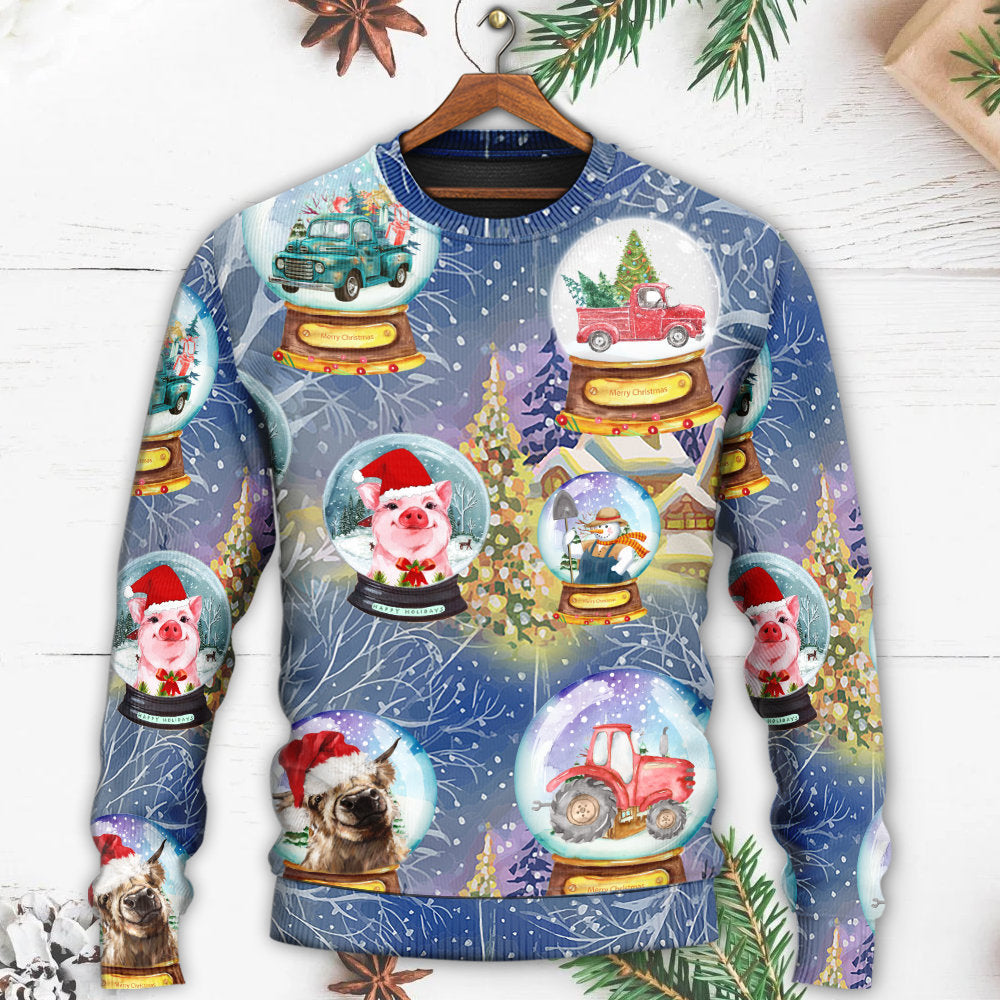 Christmas Farmer Funny Holiday Sweater For Seasonal Parties Cozy Gatherings And Thoughtful Holiday Gifts