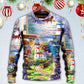 Lighthouse Christmas Santa Be A Light Sweater For Festive Family Events Casual Wear And Holiday Gift Giving
