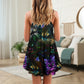 Lovely Cat Don't Care V-Neck Sleeveless Cami Dress For Festivals Parties And Fun Warm Weather Outfits