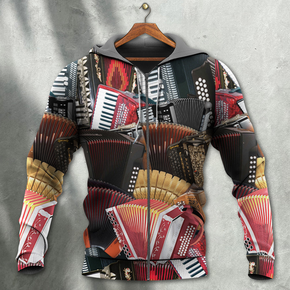 Accordion Gentleman Hoodie For Relaxed Streetwear Weekend Travel And Everyday Style