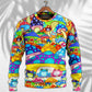 Hippie Frog Mushroom Peace Sweater For Psychedelic Art Fans Outdoor Events And Distinctive Gifts