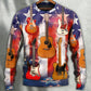 Guitar Independence Day Star Sweater For Rehearsals Weekend Outings And Expressive Casual Styling