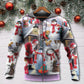 Christmas Santa Snowman Gift Hoodie For Winter Streetwear Christmas Travel And Seasonal Home Gatherings