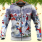 Christmas Children Love Snowman Town Hoodie For Christmas Events Holiday Travel And Comfortable Casual Outfits