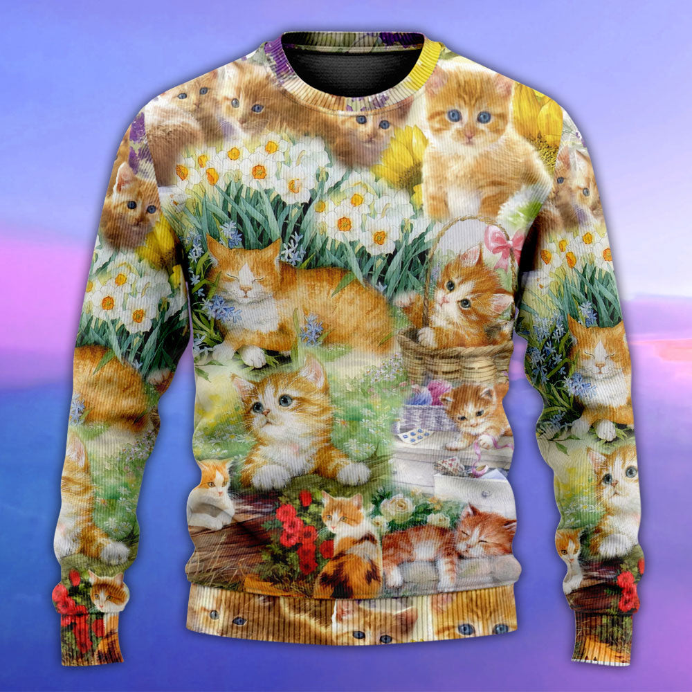Cute Kitty Sweater For Weekend Outings Parties And Thoughtful Gift Giving