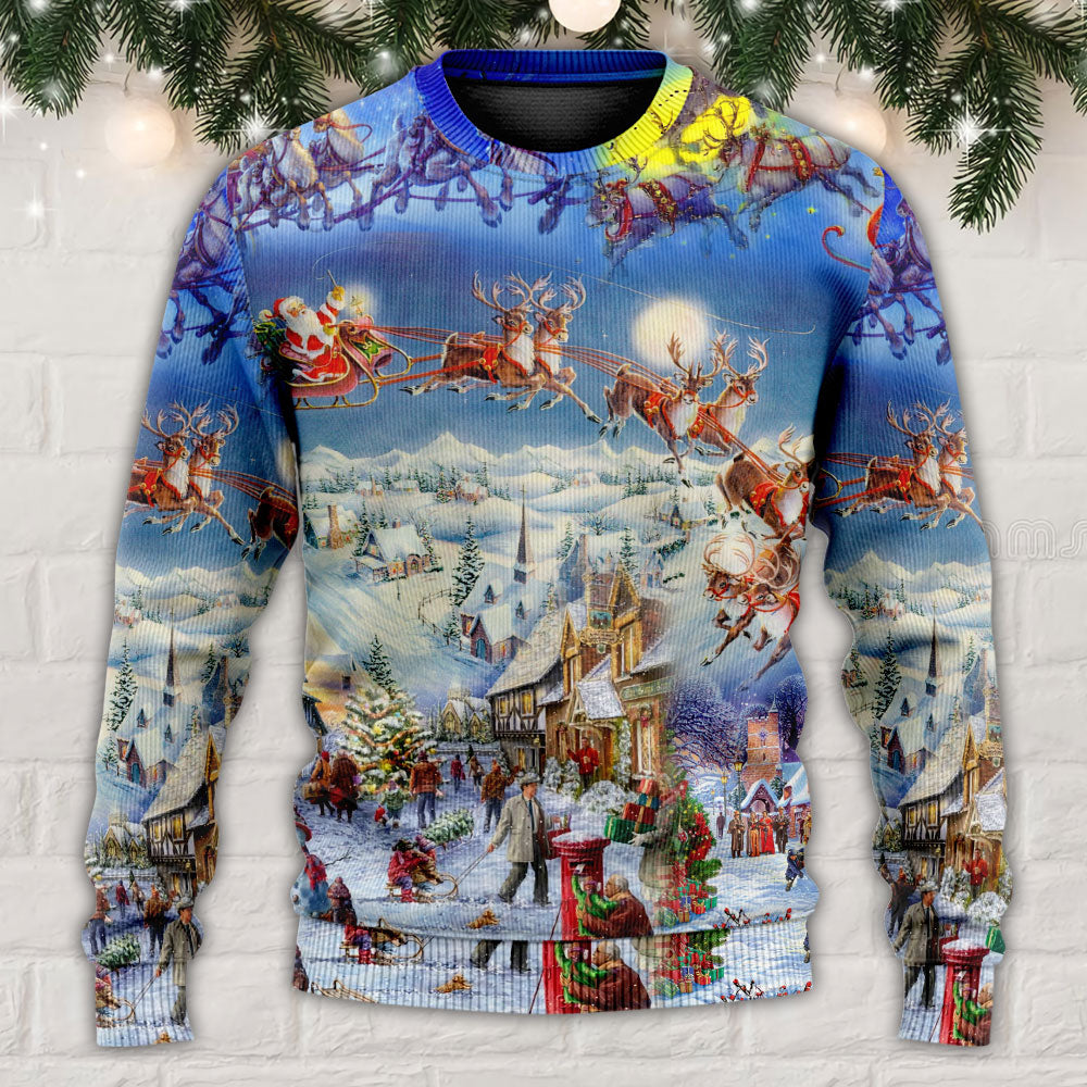 Christmas Playful Santa Holiday Sweater For Family Gatherings Winter Travel And Everyday Seasonal Comfort