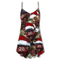 D20 Witch Dice Christmas Vibe V-Neck Sleeveless Cami Dress For Festivals Travel And Relaxed Casual Summer Wear