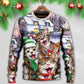 Christmas Cat Heartfelt Holiday Sweater For Seasonal Parties Cozy Gatherings And Thoughtful Holiday Gifts