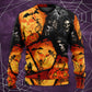 Halloween Skull Pumpkin Night Sweater For Art Lovers Holidays Parties And Comfortable Wear