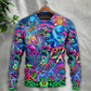 Hippie Octopus Colorful Tie Dye Sweater For Festival Adventures Vacations And Relaxed Daily Styling