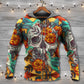 Floral Skull Hummingbird Hoodie For Alternative Fashion Events And Relaxed Everyday Wear