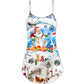 Christmas Sparkling New Year V-Neck Sleeveless Cami Dress For Festive Events And Casual Summer Styling