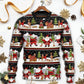 Christmas Happy Night With Santa Friends Sweater For Festive Parties Family Photos And Comfortable Seasonal Wear