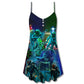 Ocean Undersea Fishing Christmas Vibe V-Neck Sleeveless Cami Dress For Holiday Parties And Relaxed Vacation Wear