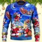 Christmas Santa In Town Magic Night Sweater For Family Gatherings Winter Travel And Everyday Seasonal Comfort