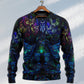 Colorful Owl And Witch Fantasy Sweater For Art Lovers Holidays Parties And Comfortable Wear