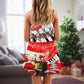 Christmas Love Music Happy Life V-Neck Sleeveless Cami Dress For Festive Events And Casual Summer Styling