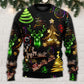 Christmas Neon Tree And Snowman Sweater For Seasonal Parties Cozy Gatherings And Thoughtful Holiday Gifts