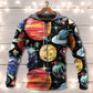 Black Planet Cosmic Hoodie For Comfortable Daily Outfits Holidays And Casual Wear